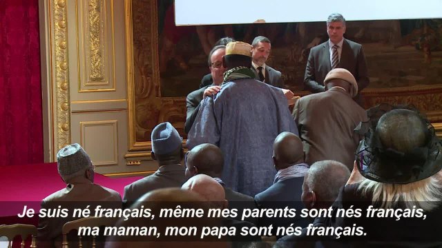 28 anciens tirailleurs sénégalais naturalisés à l'Elysée
