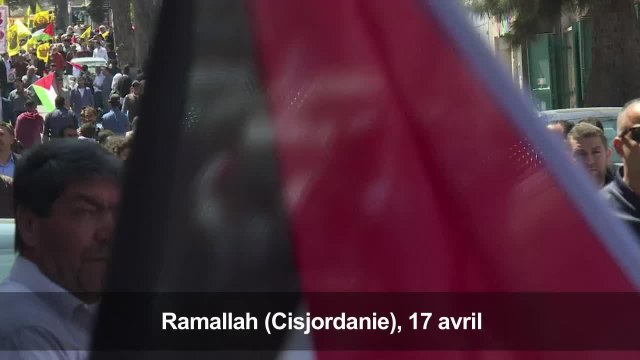 Manifestations en soutien aux prisoniers palestiniens