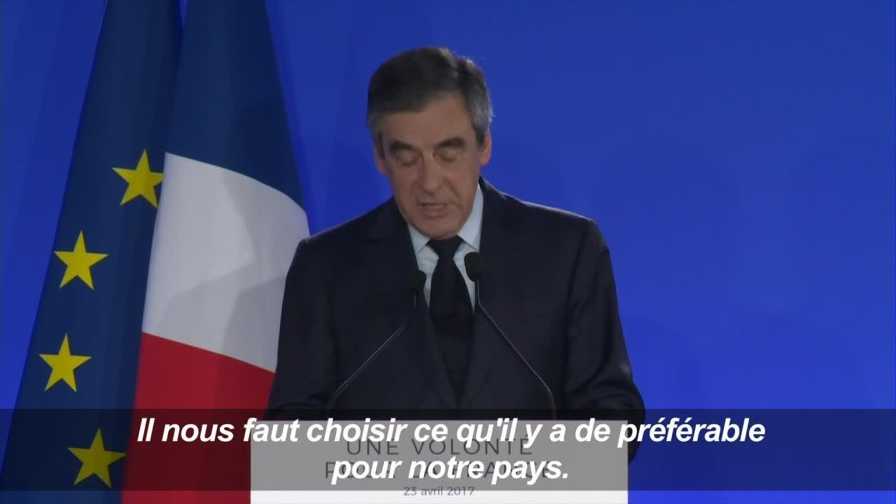 Fillon reconnaît sa défaite après des obstacles "trop nombreux"