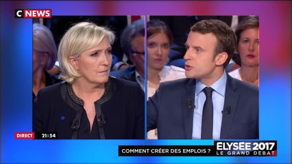 Macron attaque Le Pen sur son projet économique
