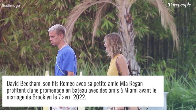 Romeo Beckham et sa compagne : moment détente sur un yacht grand luxe avant le mariage de Brooklyn