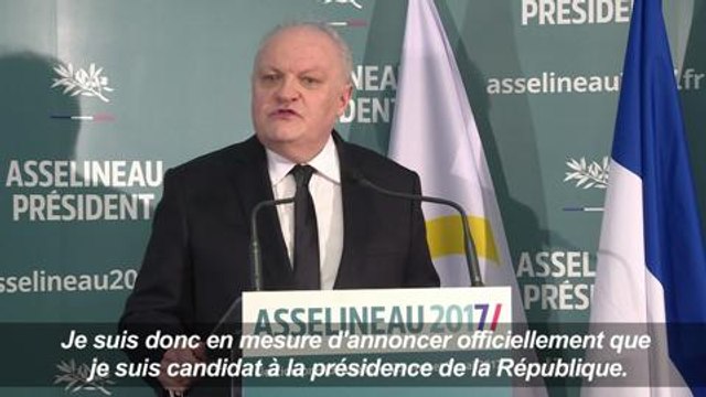 Asselineau, partisan du Frexit , a franchi les 500 parrainages