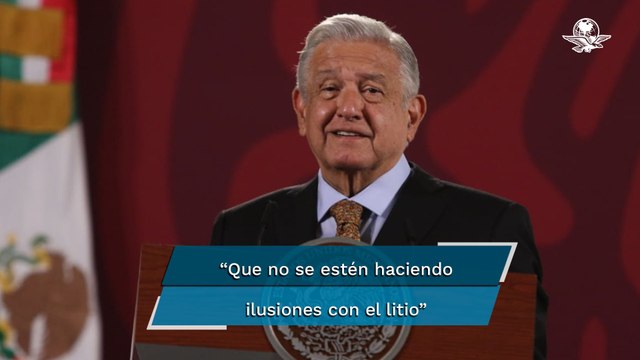 Advierte AMLO que si rechazan reforma eléctrica promoverá una iniciativa para proteger el litio