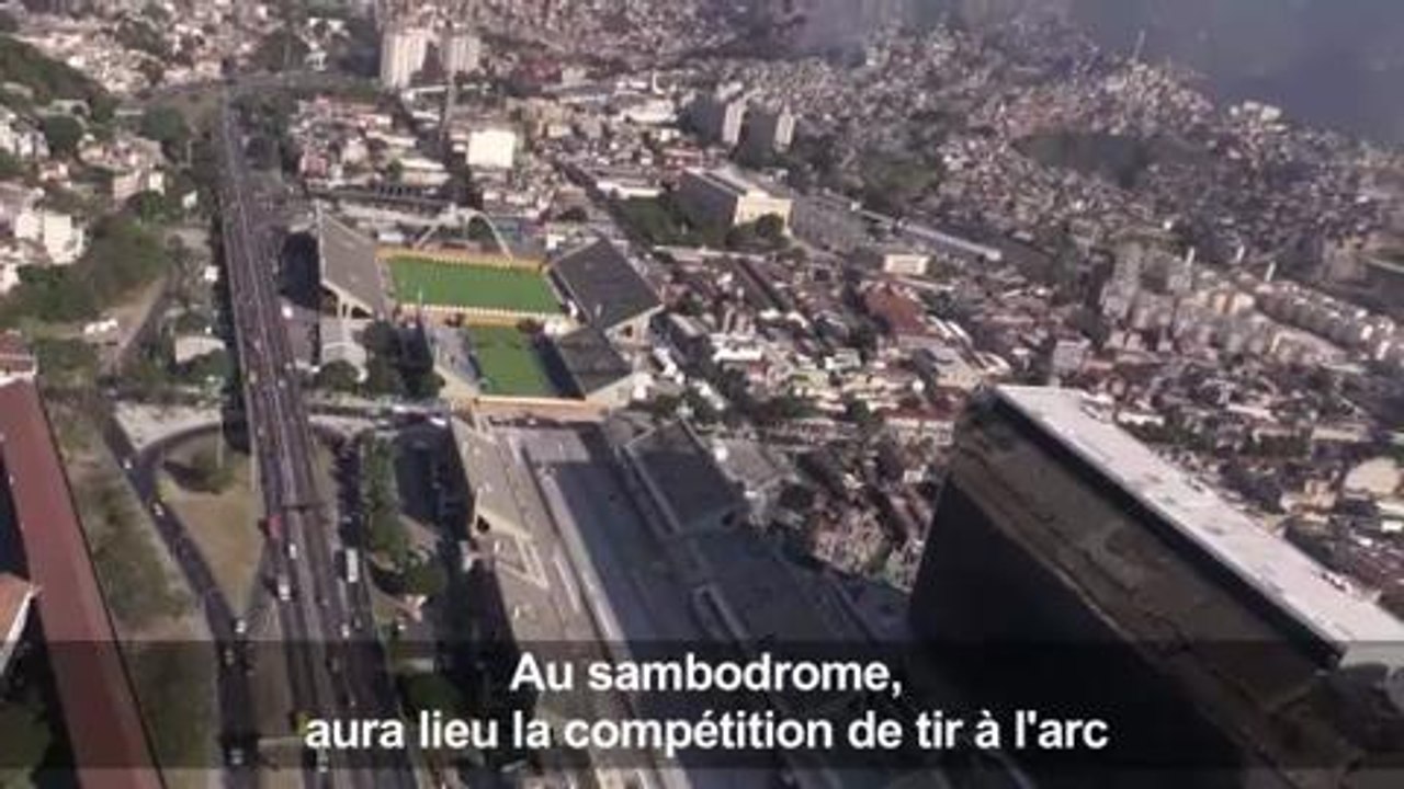 Visite aérienne de Rio, ville hôte des JO 2016