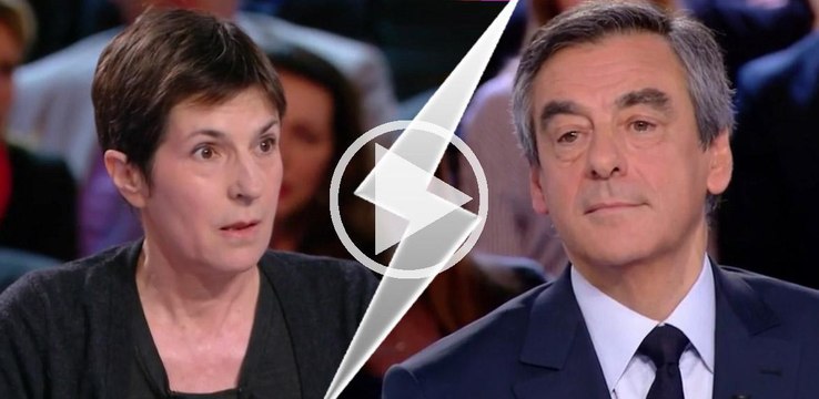 David Pujadas obligé d'intervenir lors du débat très tendu entre François Fillon et Christine Angot
