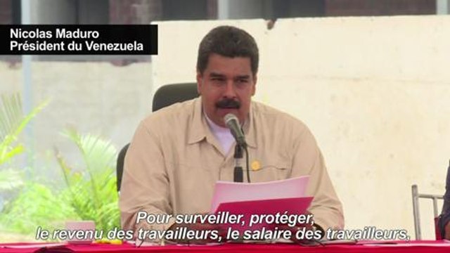 Maduro augmente de 40% le salaire minimum, la veille d'une grève