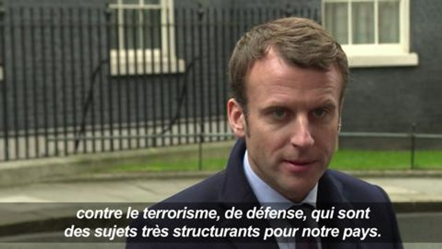 Emmanuel Macron à Londres pour voir Therasa May et tenir meeting