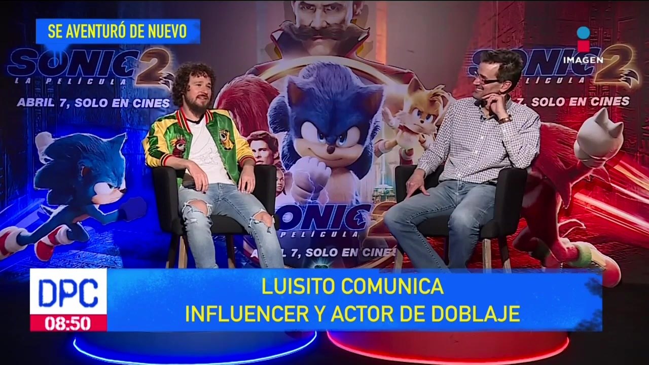 Luisito Comunica augura gran éxito para Sonic 2