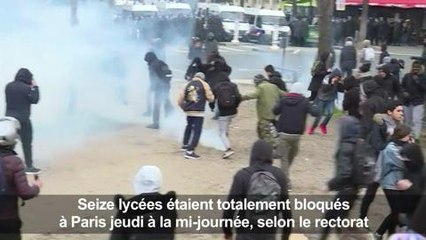 Manifestation de lycéens à Paris contre les violences policières