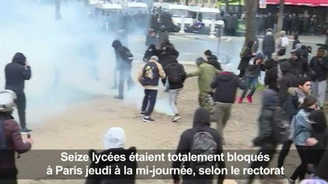 Manifestation de lycéens à Paris contre les violences policières