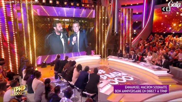 GALA VIDEO - Emmanuel Macron souhaite un bon anniversaire à TPMP