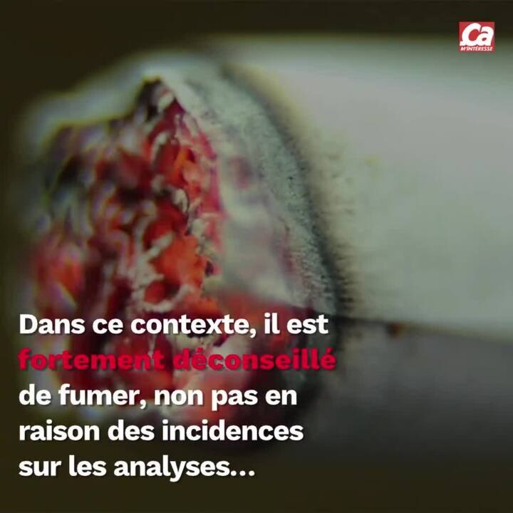 CAM - Peut-on fumer avant une prise de sang ?