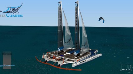 Nettoyer les océans grâce au quadrimaran d'Yvan Bourgnon [GEO]