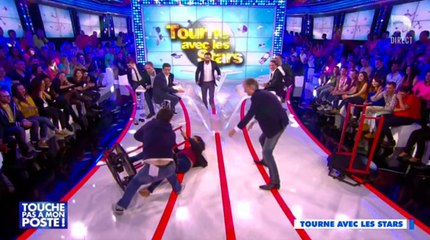 Violente chute de Valérie Benaïm dans Touche pas à mon poste