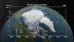 Evolution de la glace arctique de 1979 à 2015