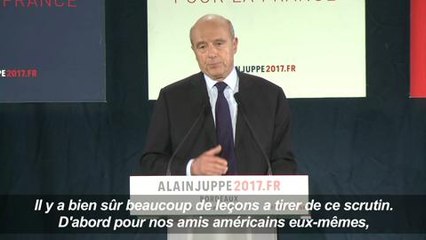 Trump élu, Juppé veut défendre les intérêts de la France