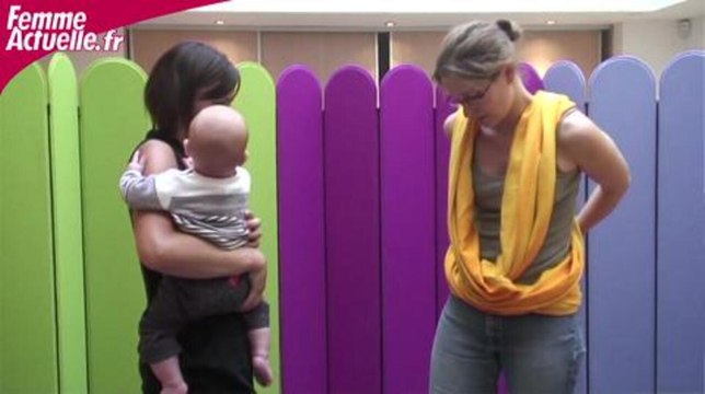 Le portage en écharpe : le croisé simple