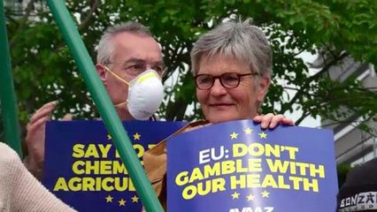 Manifestation contre le glyphosate à Bruxelles