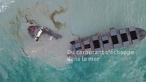 Le navire échoué sur les côtes de l'île Maurice s'est brisé en deux