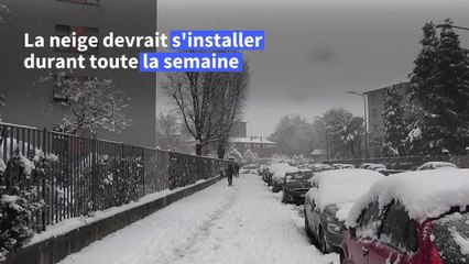 Intempéries en Italie, Milan sous la neige