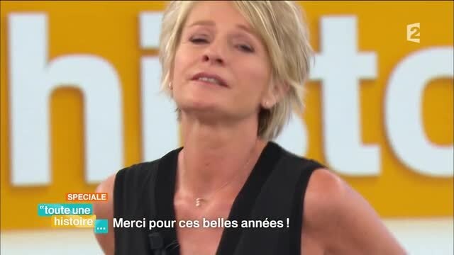 Sophie Davant en larmes pour la dernière de Toute une histoire