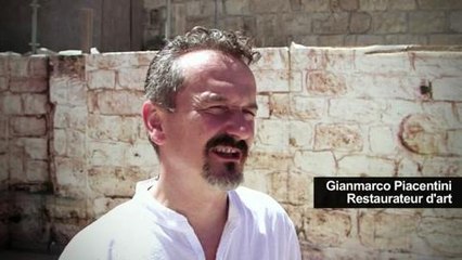 Bethléem: un "ange" caché retrouvé dans l'église de la Nativité