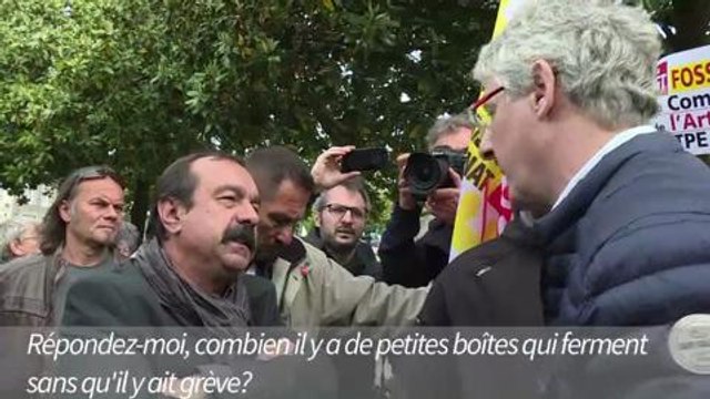 Philippe Martinez pris à partie lors de sa visite à Fougères