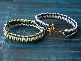 Bracelet tressé : le modèle macramé