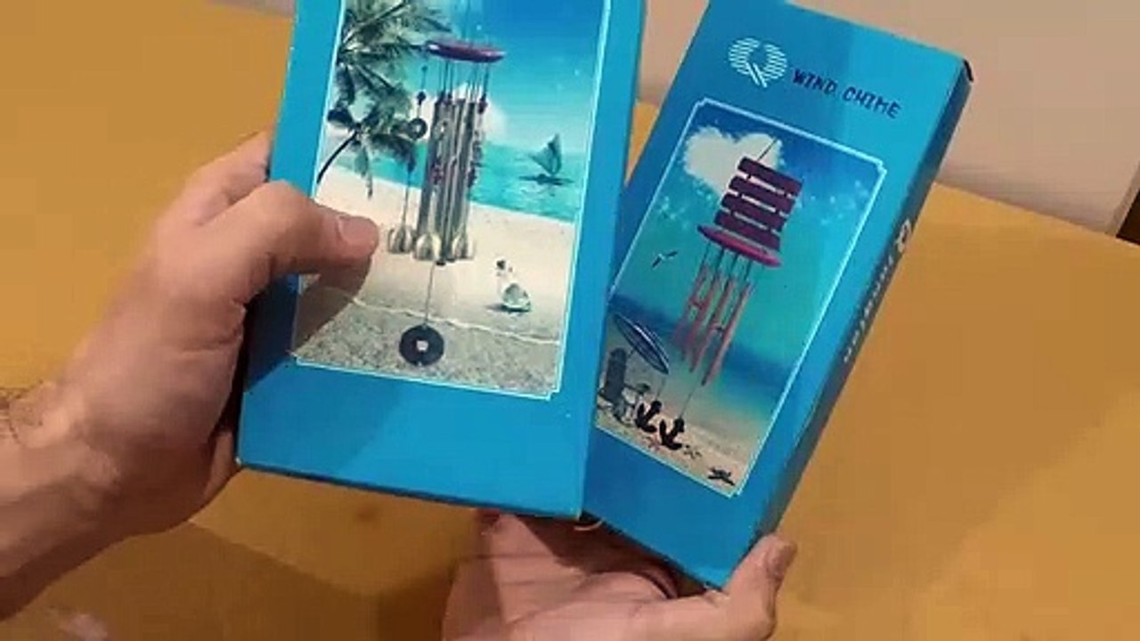 Unboxing and Review of Feng Shui Metal Wind Chime Six 6 Rods Pipes Windchime for Home Office Positive Energy