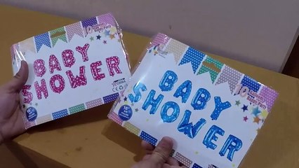 Unboxing and Review of baby shower foil balloon decoration