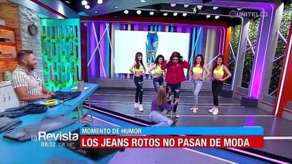 Doña Modesta lució sus jeans roto en La Revista y dijo estar a la moda
