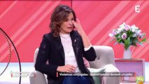 VOICI Faustine Bollaert en pleurs après le bouleversant témoignage d'une femme battue