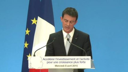 Investissements: Valls annonce un geste fiscal de 2,5 milliards