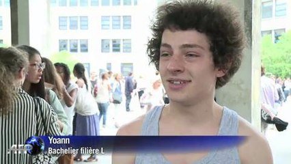 Emotion devant les résultats du bac