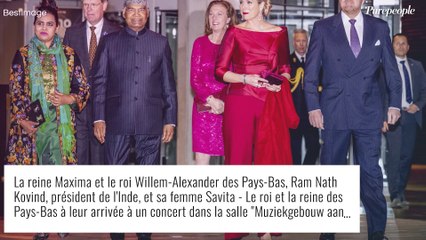 Maxima des Pays-Bas : Epaules dénudées et somptueuses boucles d'oreilles, la reine subjugue