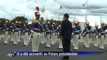 Brésil: Hollande accueilli au Palais présidentiel du Planalto