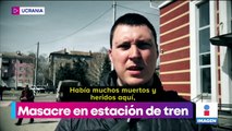 Masacre en estación de tren en Ucrania deja 50 muertos