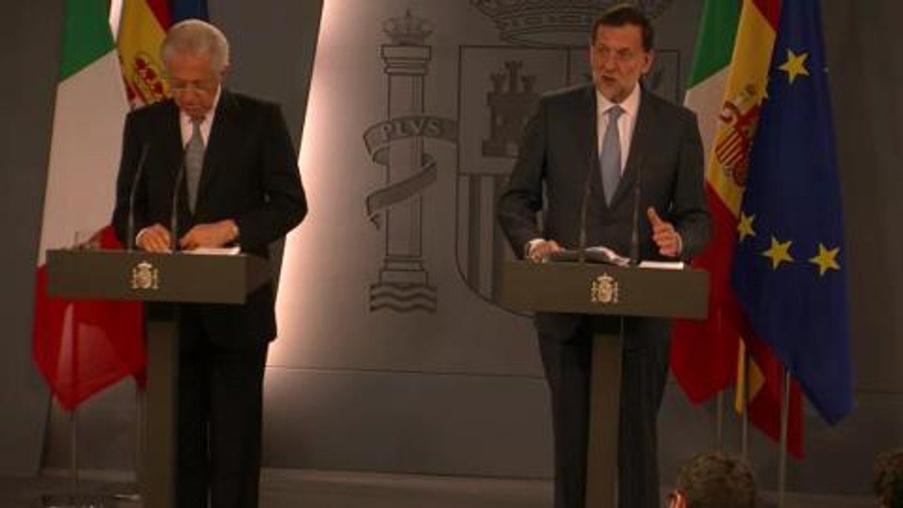 Euro: Rome et Madrid excluent un plan de sauvetage