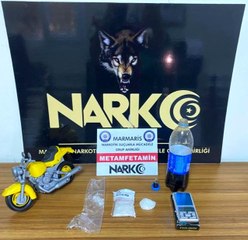 Oyuncak motorun içinden uyuşturucu çıktı