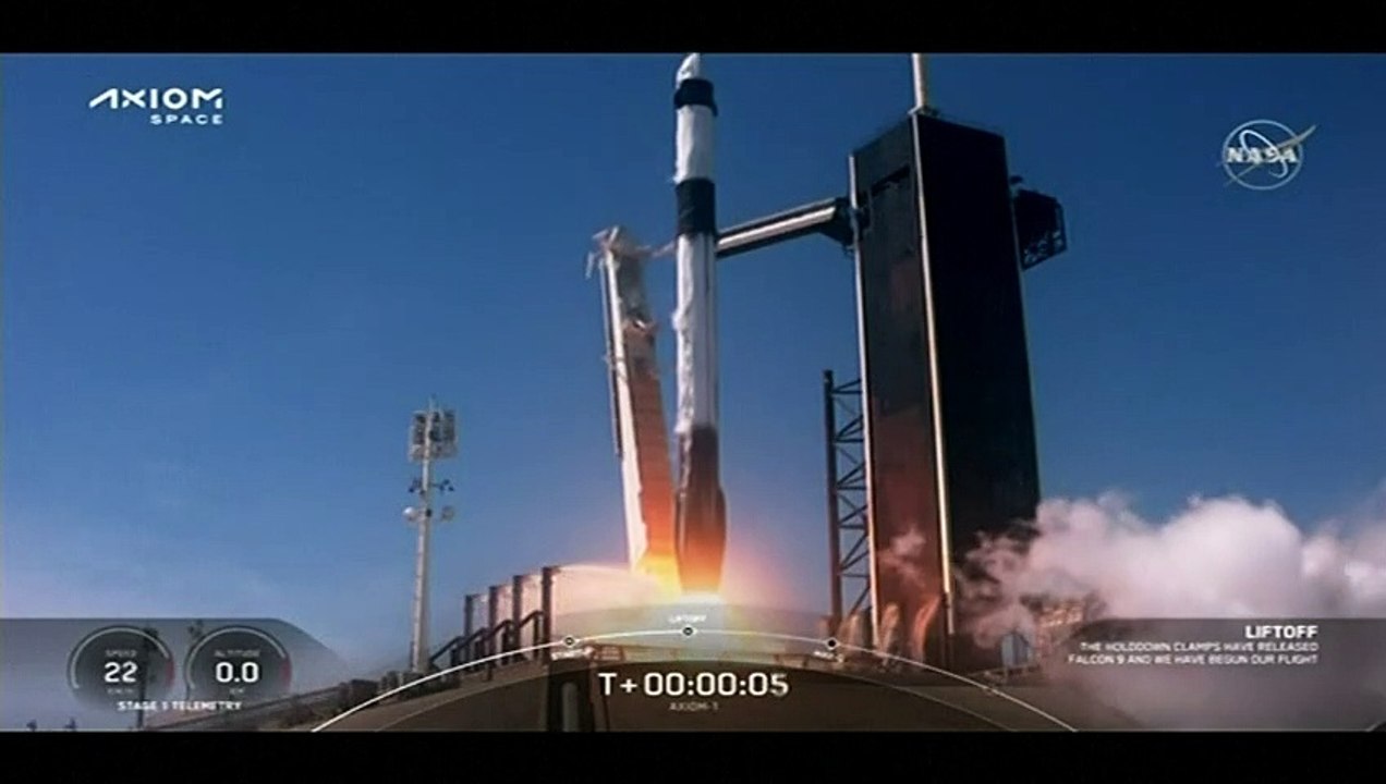 Primeira missão privada decola para a Estação Espacial Internacional