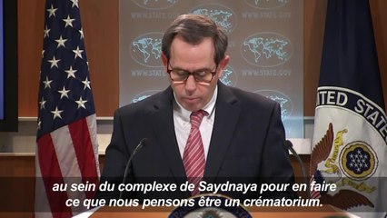 Washington accuse la Syrie d'avoir brûlé ses prisonniers