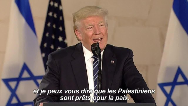Trump appelle Israéliens et Palestiniens au compromis