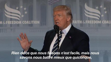 Donald Trump : "Nous allons nous battre et gagner"