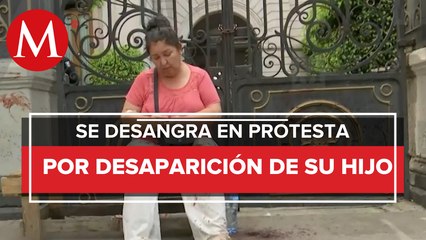 Madre realiza "Huelga de sangre" por desaparición de su hijo en CdMx