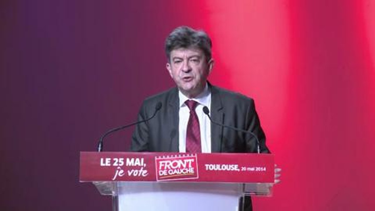 Elections européennes: meeting du Front de gauche à Toulouse