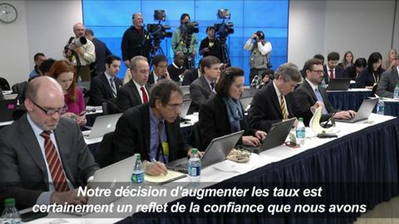La banque centrale des Etats-Unis relève son taux directeur