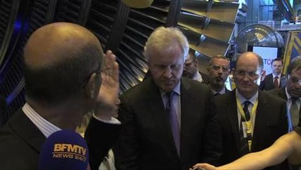 Visite du PDG de General Electric à l'usine Alstom de Belfort