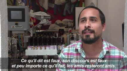 Donald Trump en mariachi mexicain sur une marque de bière