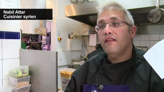 Des réfugiés chefs cuisiniers d’un jour