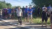Action des salariés de GM&S devant l'usine Renault de Villeroy